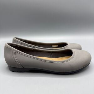 Crocs Womens Ballet Flat Shoes Marin Colorlite Gray Slip On Size 8.5 M
